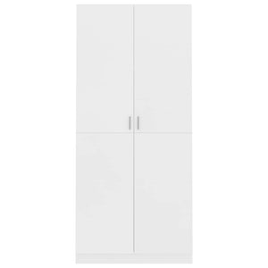 Garde-robe Blanc 90x52x200 cm Bois d’ingénierie