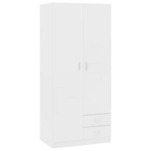 Garde-robe Blanc 80x52x180 cm Bois d’ingénierie