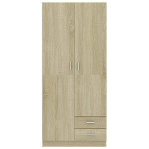 Garde-robe Chêne sonoma 80x52x180 cm Aggloméré