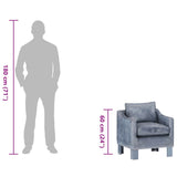 Chaise cabriolet Gris cuir véritable