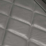 Chaise cabriolet Gris Cuir véritable de chèvre