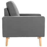 Fauteuil gris foncé tissu