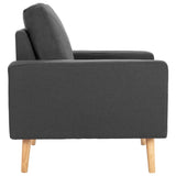Fauteuil gris foncé tissu