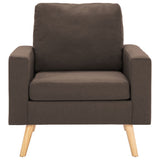 Fauteuil marron tissu