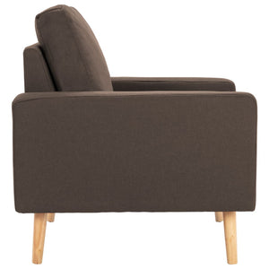 Fauteuil marron tissu