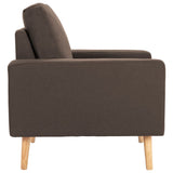 Fauteuil marron tissu