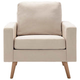 Fauteuil Crème Tissu