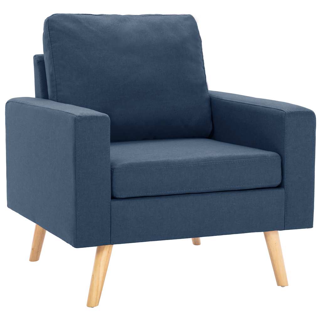 Fauteuil bleu tissu