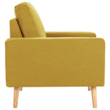 Fauteuil jaune tissu