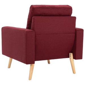 Fauteuil Rouge bordeaux Tissu
