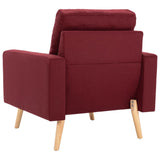 Fauteuil Rouge bordeaux Tissu