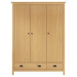 Garde-robe à 3 portes Hill 127x50x170 cm Pin solide