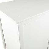 Garde-robe à 3 portes Hill Blanc 127x50x170 cm Bois pin solide
