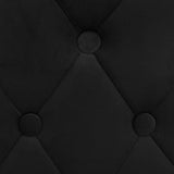 Tabourets de bar lot de 2 noir velours