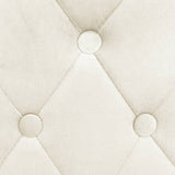 Chaises de bar lot de 2 crème velours