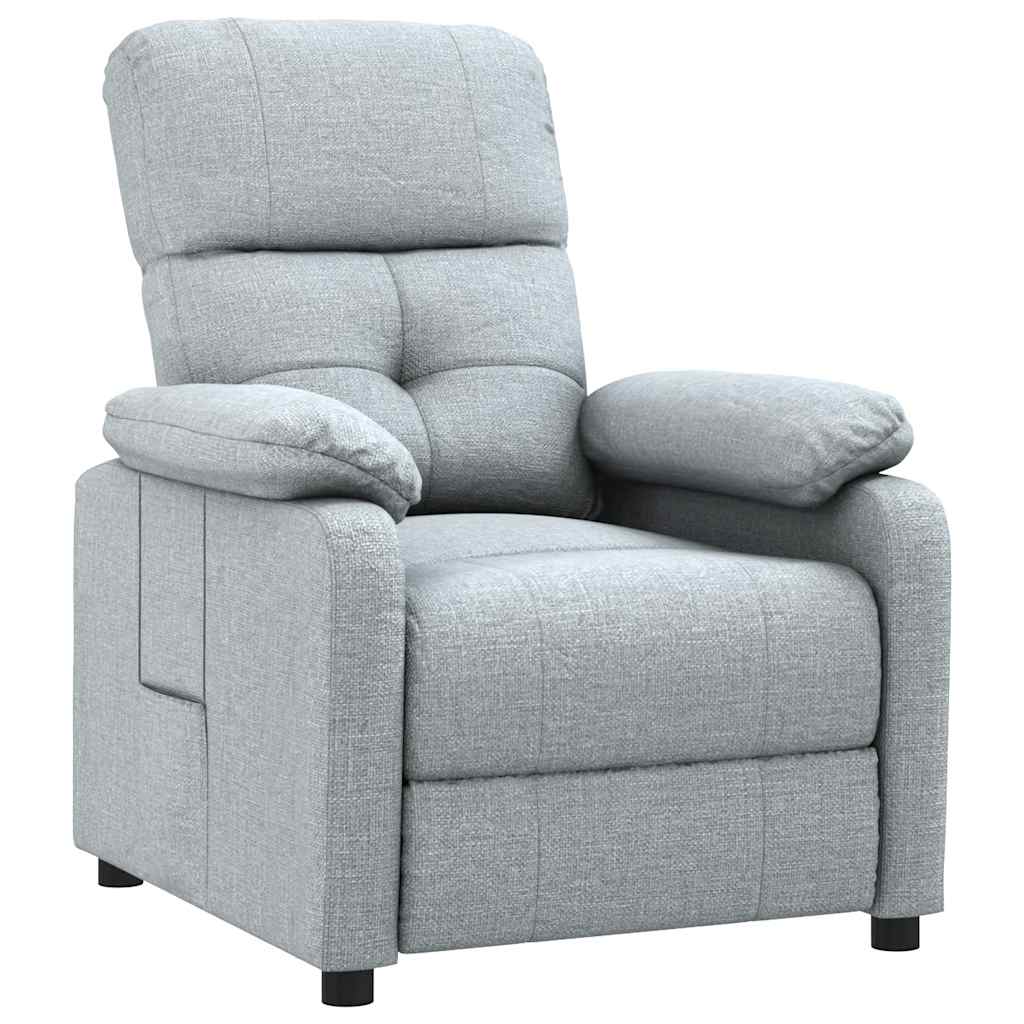 Fauteuil inclinable Gris clair Tissu