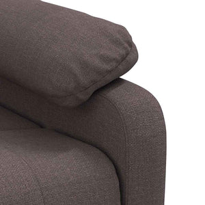 Fauteuil inclinable Marron foncé Tissu