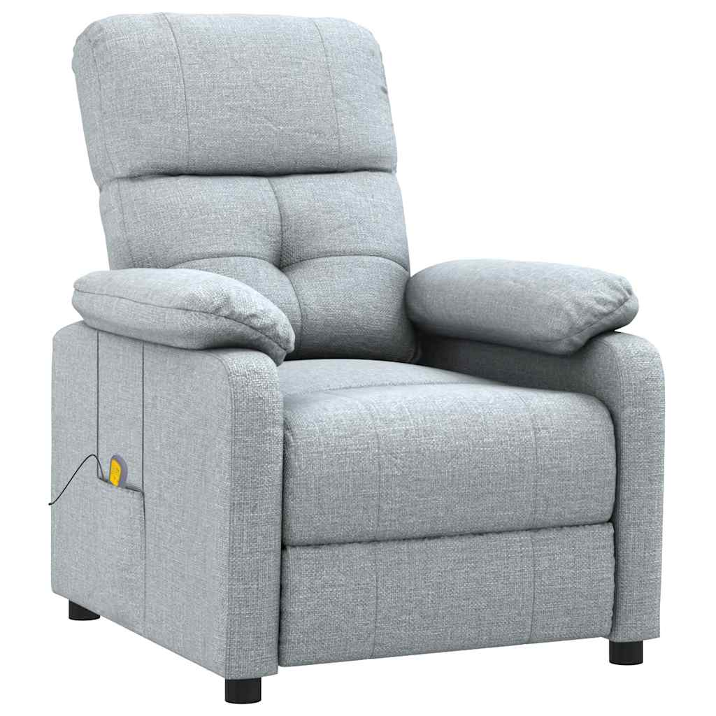 Fauteuil de massage Gris clair Tissu