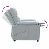 Fauteuil de massage Gris clair Tissu