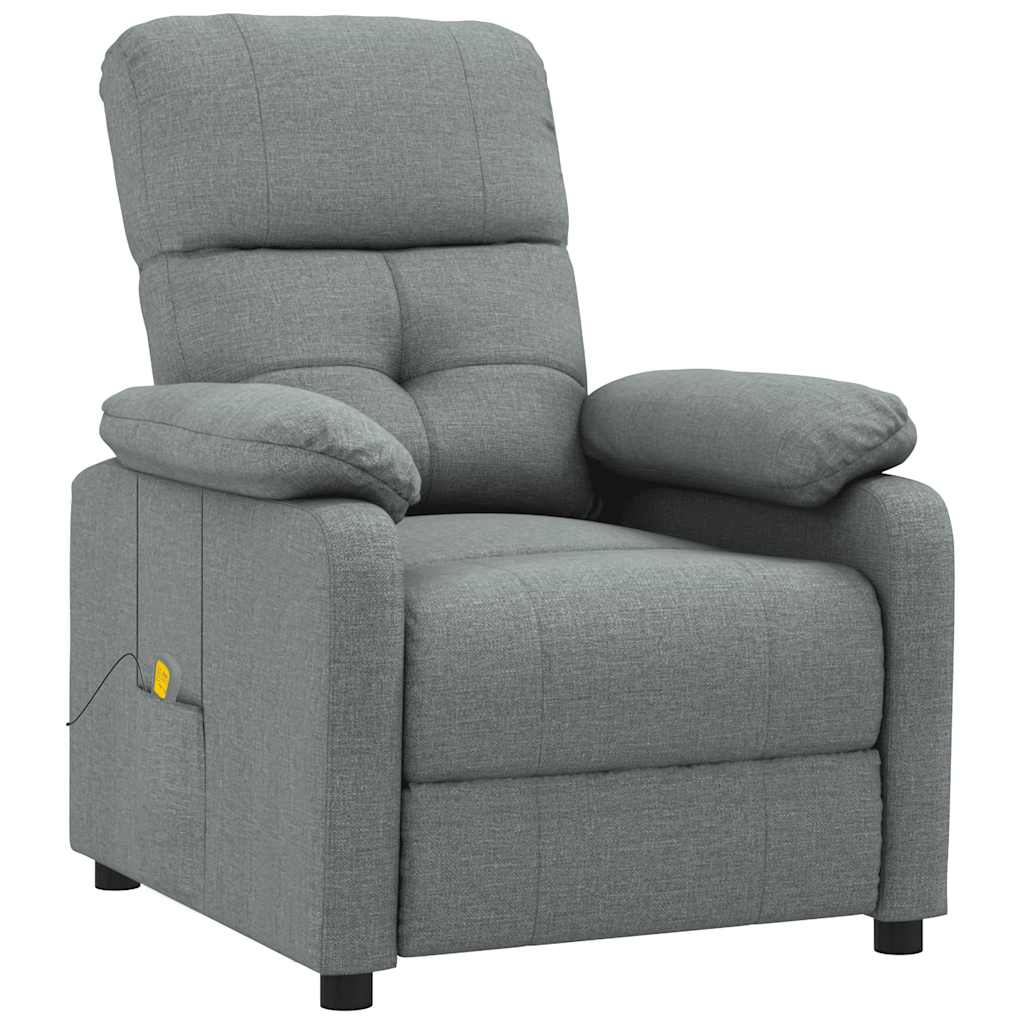 Fauteuil de massage Gris foncé Tissu