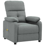 Fauteuil de massage Gris foncé Tissu