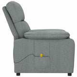 Fauteuil de massage Gris foncé Tissu