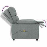 Fauteuil de massage Gris foncé Tissu