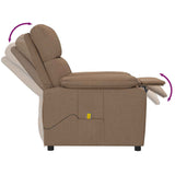 Fauteuil de massage Marron Tissu