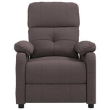 Fauteuil de massage Marron foncé Tissu