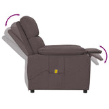 Fauteuil de massage Marron foncé Tissu