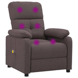 Fauteuil de massage Marron foncé Tissu