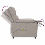 Fauteuil de massage Taupe Tissu