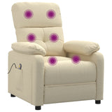 Fauteuil de massage Crème Tissu