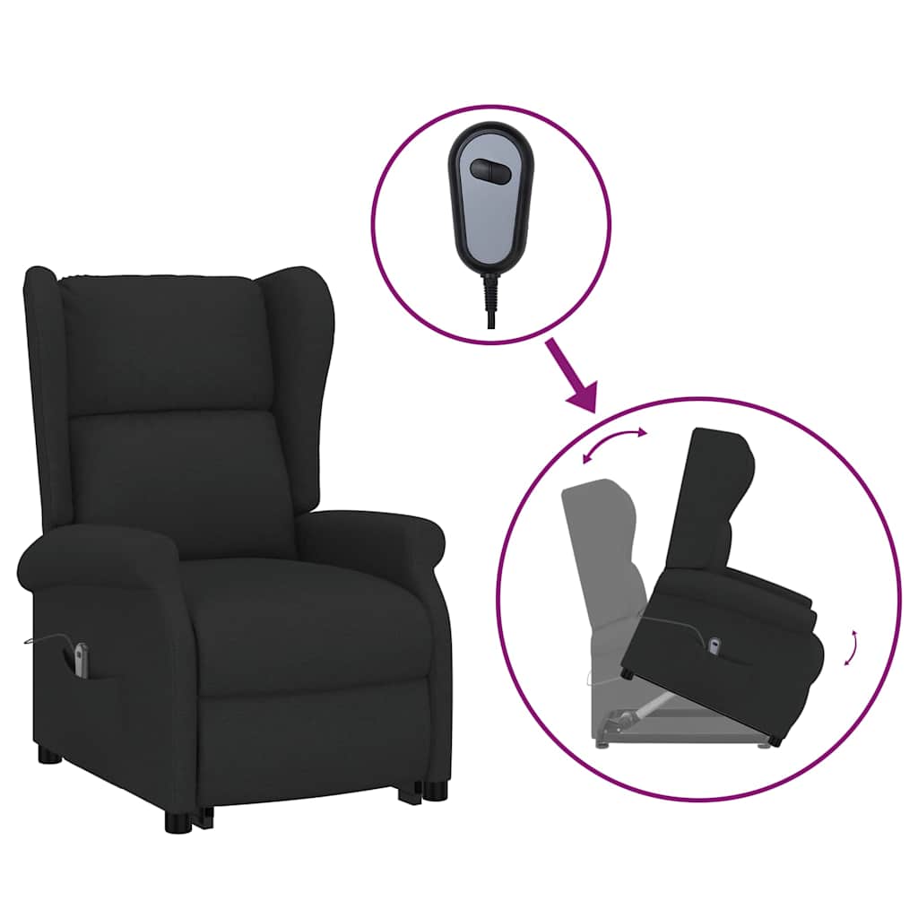 Fauteuil Noir Tissu