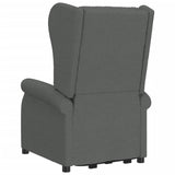 Fauteuil de massage inclinable Gris foncé Tissu