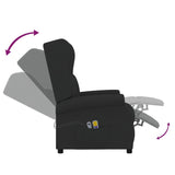 Fauteuil de massage Noir Tissu