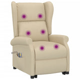 Fauteuil de massage Crème Tissu