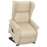 Fauteuil de massage Crème Tissu