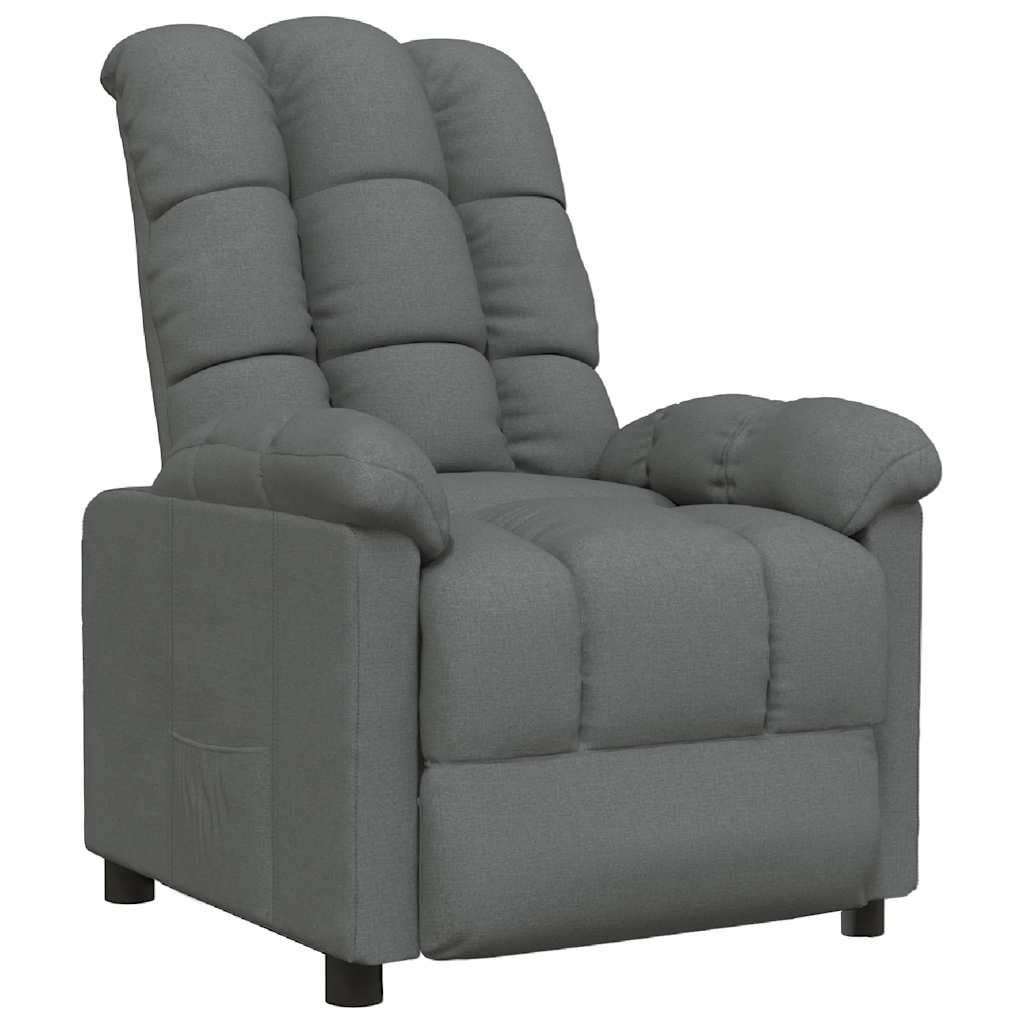 Fauteuil inclinable Gris foncé Tissu