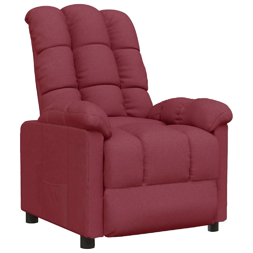 Fauteuil inclinable Rouge bordeaux Tissu