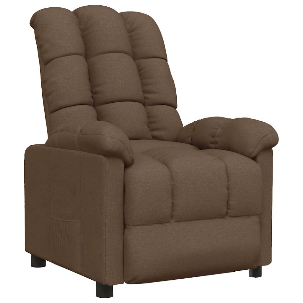 Fauteuil inclinable Marron Tissu