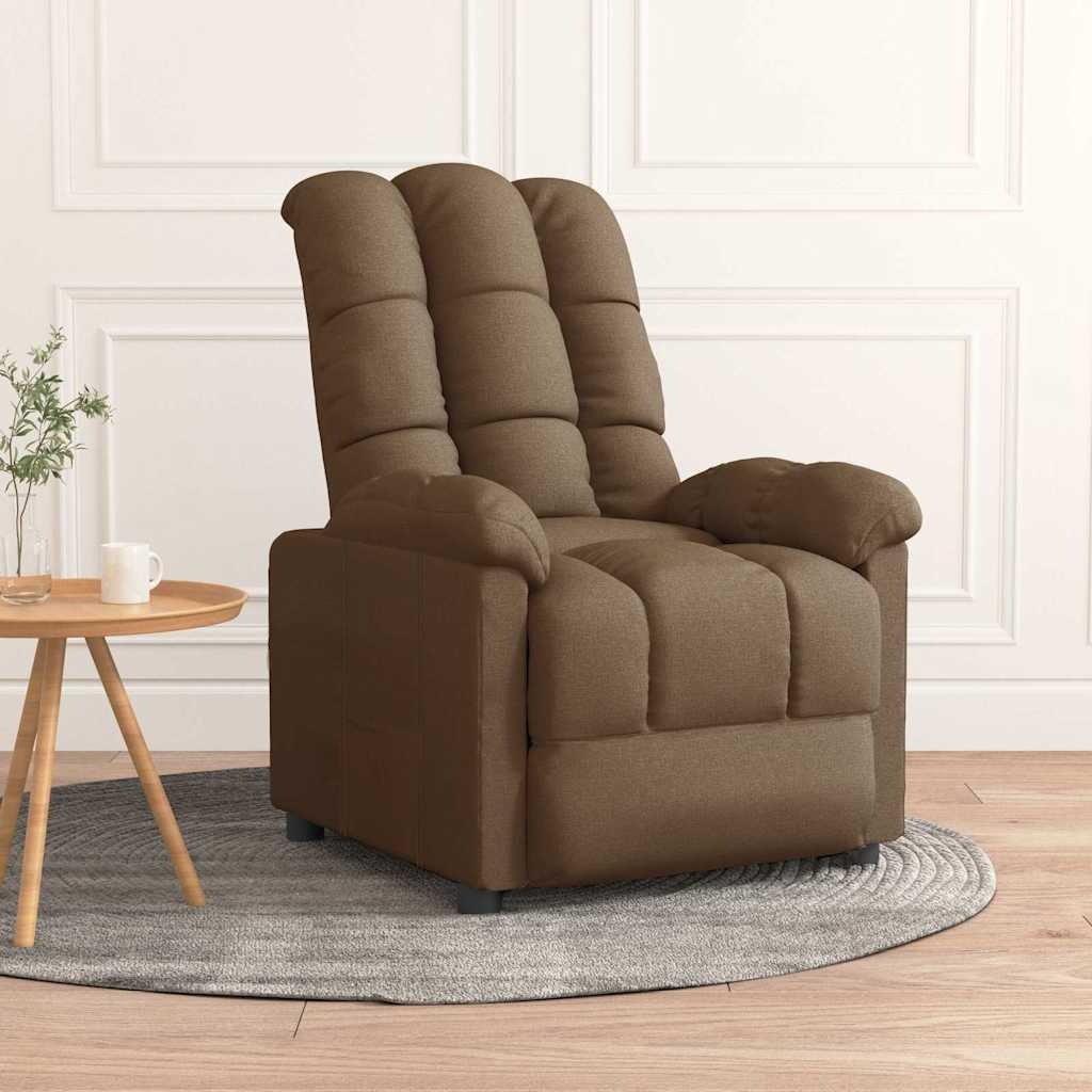 Fauteuil inclinable Marron Tissu