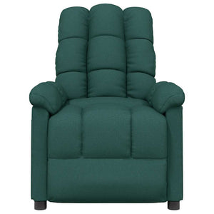 Fauteuil inclinable Vert foncé Tissu