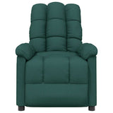 Fauteuil inclinable Vert foncé Tissu
