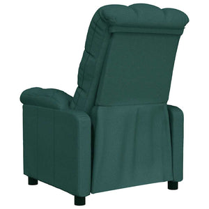 Fauteuil inclinable Vert foncé Tissu