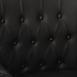 Fauteuil Noir Cuir de chèvre véritable