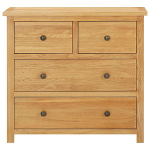 Commode 80x35x75 cm Bois de chêne massif