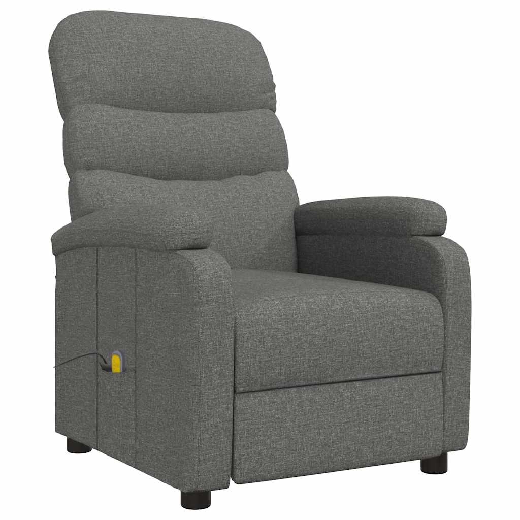 Fauteuil de massage Gris foncé Tissu