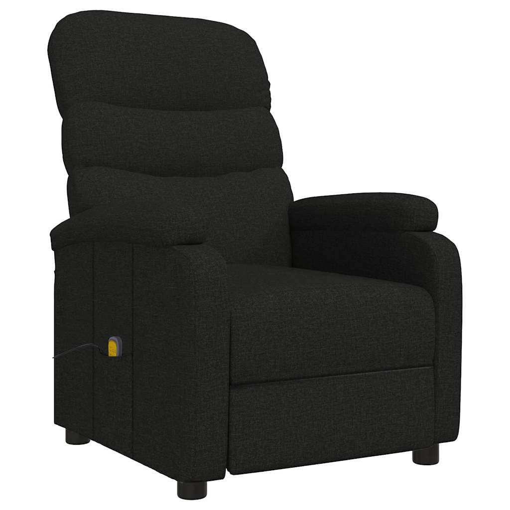 Fauteuil de massage Noir Tissu