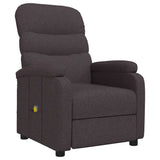 Fauteuil de massage Marron foncé Tissu